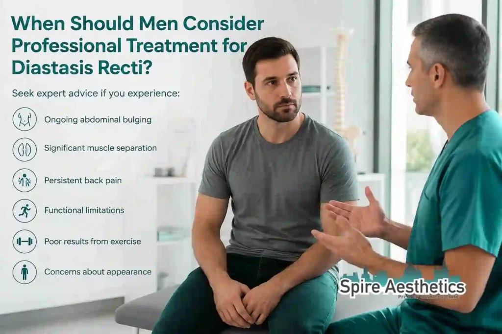 When Should Men Consider Professional Treatment for Diastasis Recti Oxford?
