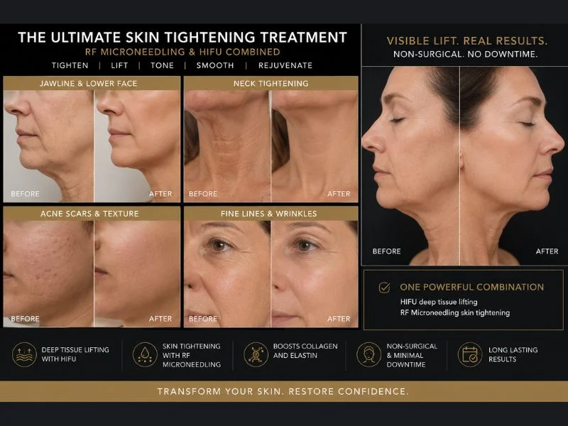 Results of combined treatment for the ultimate skin tightening treatment Oxford